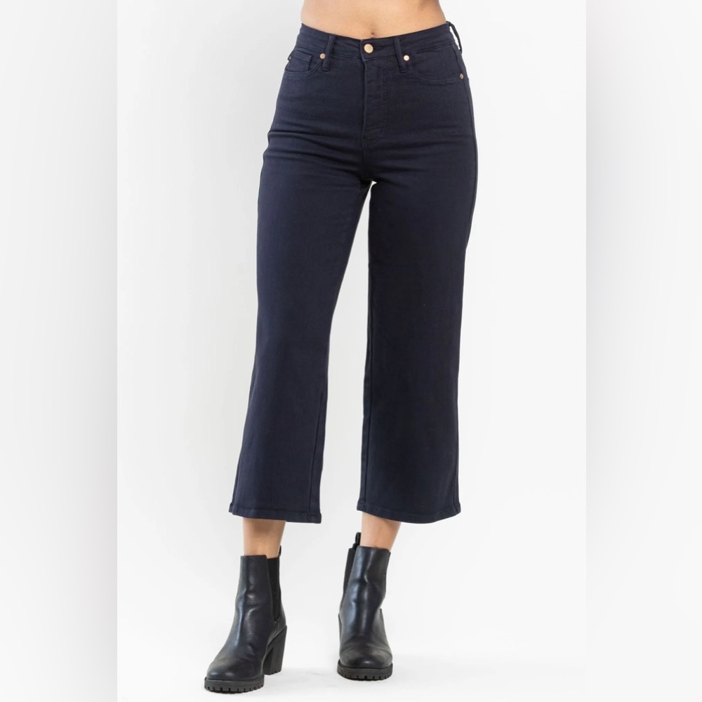 Judy Blue Crop Tummy Control Denim
